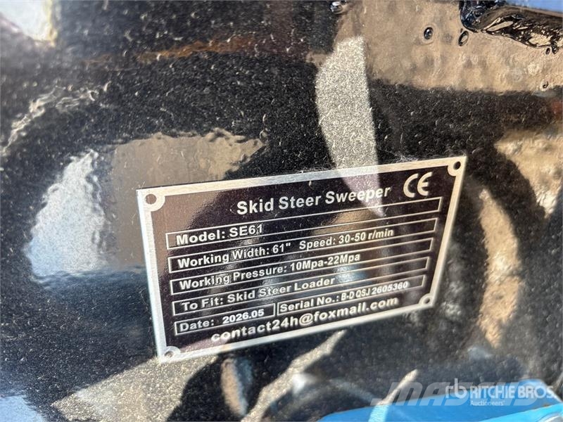  GIYI GY-SE61 61 in Skid Steer Broom (Unused) Süpürgeler