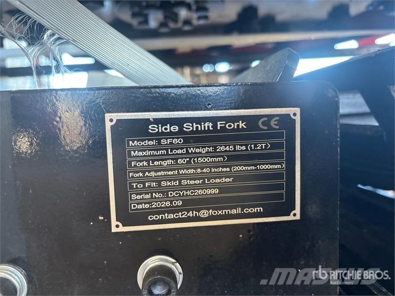  GIYI GY-SF60 60 in Skid Steer Forks (Unused) Вили