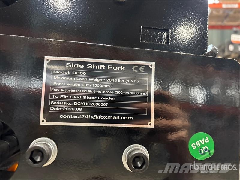 GIYI GY-SF60 60 in Skid Steer Forks (Unused) Građevinarske viljuške