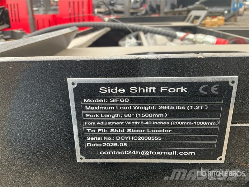 GIYI GY-SF60 60 in Skid Steer Forks (Unused) Forche