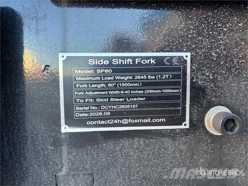 GIYI GY-SF60 60 in Skid Steer Forks (Unused) Vilice