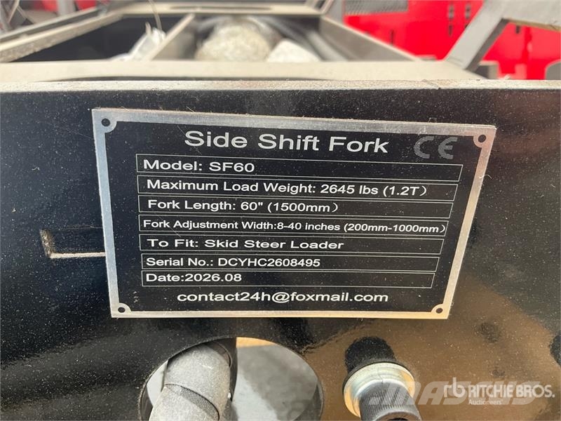  GIYI GY-SF60 60 in Skid Steer Forks (Unused) Forche