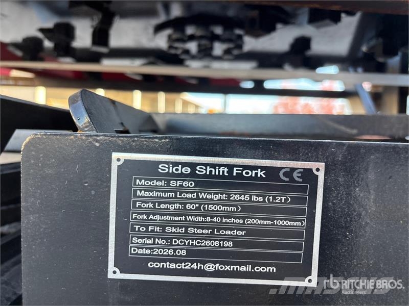  GIYI GY-SF60 60 in Skid Steer Forks (Unused) Vilice
