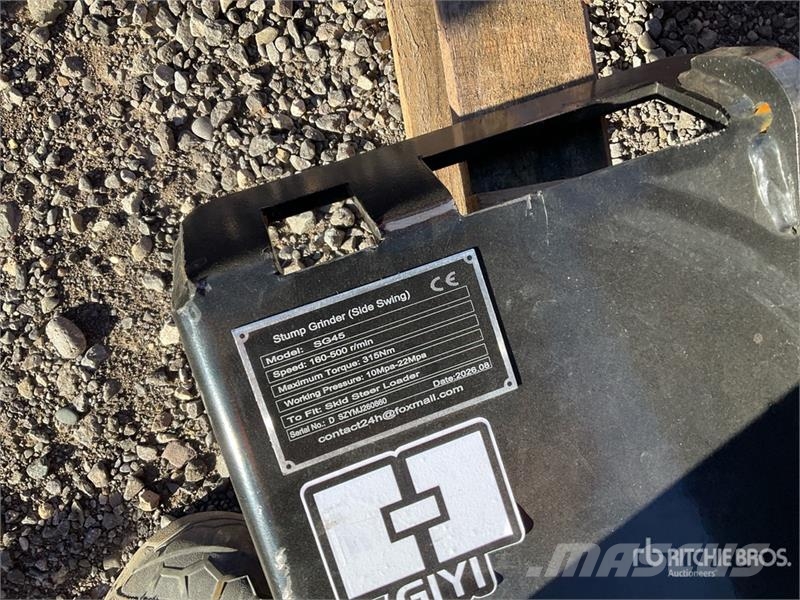  GIYI GY-SG45 Skid Steer Stump Grinder (Unused) Rotační brány a půdní frézy