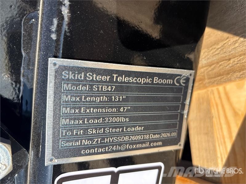  GIYI GY-STB47 131 in Skid Steer Telescopic Boom (U Otros componentes