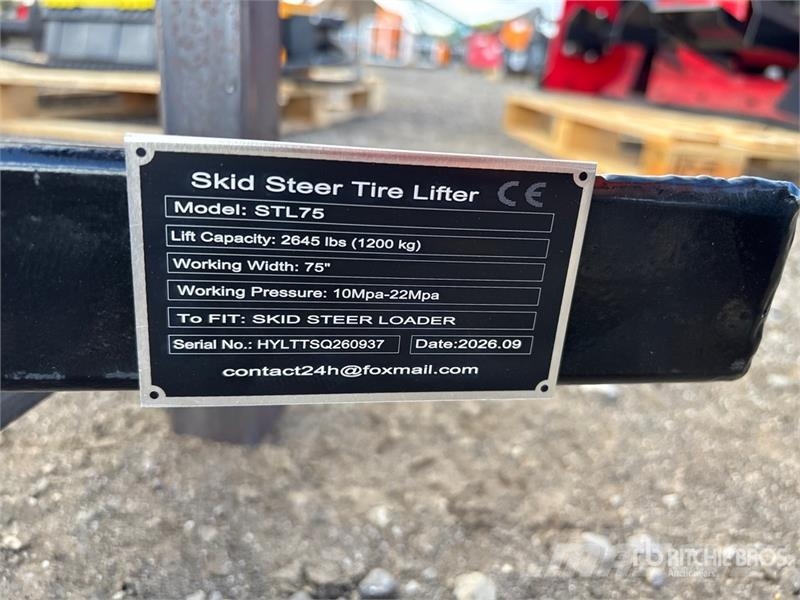  GIYI GY-STL75 75 in Skid Steer Tire Lifter (Unused Otros componentes