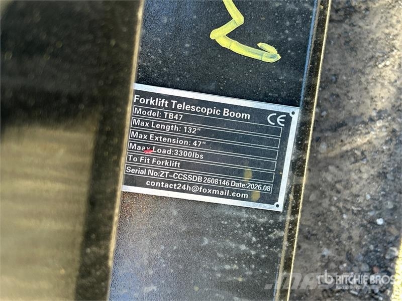  GIYI GY-TB47 132 in 3300 lb Forklift Telescopic Bo ملحقات ومكونات أخرى