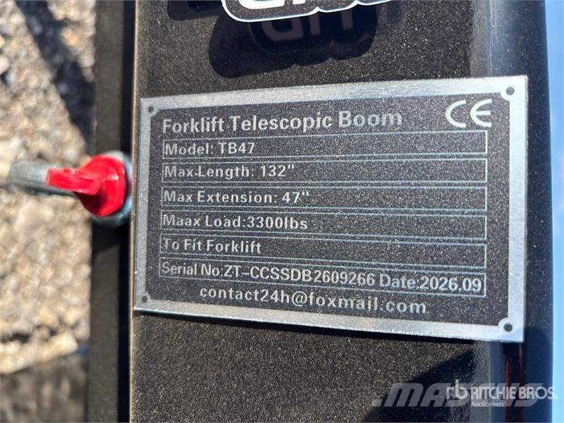 GIYI GY-TB47 132 in 3300 lb Forklift Telescopic Bo Andere Ausstattung und Zubehör