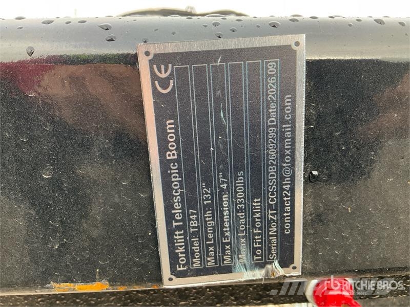 GIYI GY-TB47 132 in 3300 lb Forklift Telescopic Bo Andere Ausstattung und Zubehör
