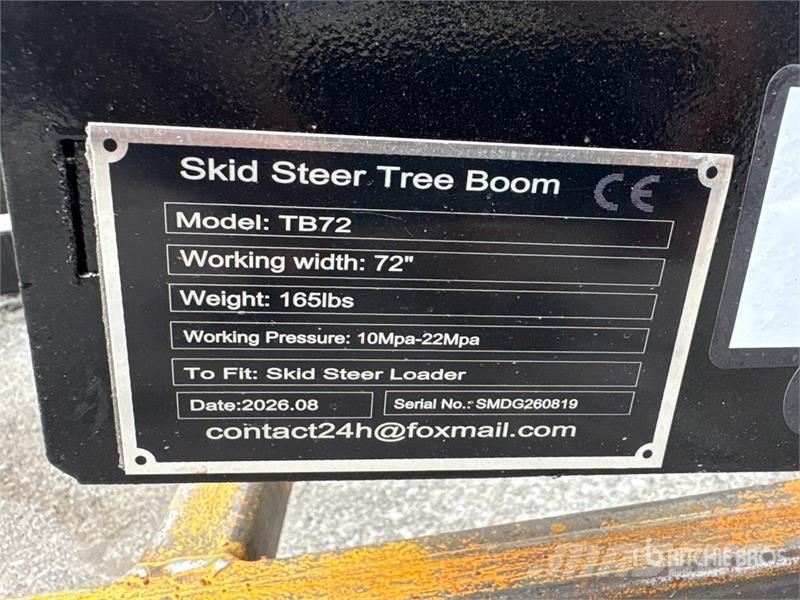  GIYI GY-TB72 46 in Skid Steer Tree Boom (Unused) Andre komponenter