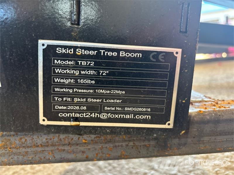 GIYI GY-TB72 Skid Steer Tree Boom (Unused) Outros componentes