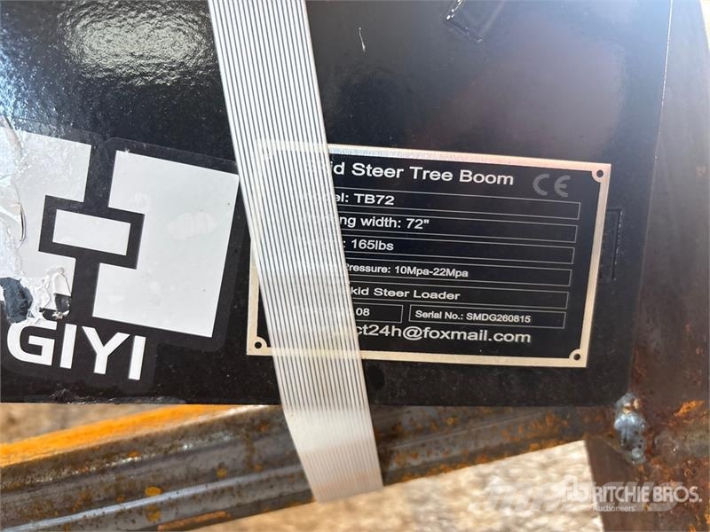 GIYI GY-TB72 Skid Steer Tree Boom (Unused) Outros componentes