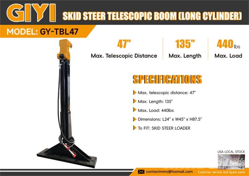 GIYI GY-TBL47 135 in Skid Steer Telescopic Boom (L Inne akcesoria