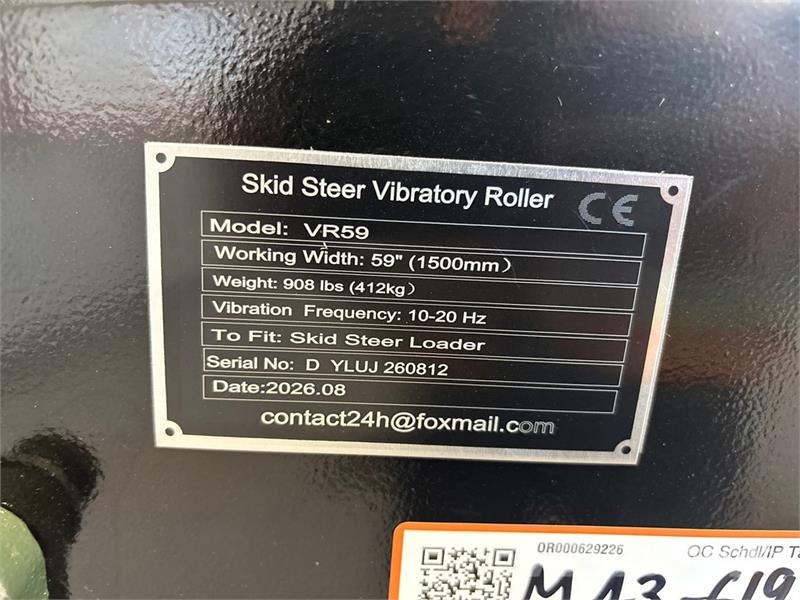 GIYI GY-VR59 59 in Skid Steer Vibratory Roller (Un Οδοστρωτήρες