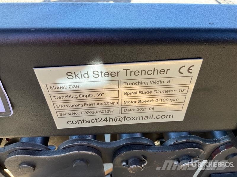  GIYI GY-X39 39 in Mini Skid Steer Trencher (Unused Grabenfräse