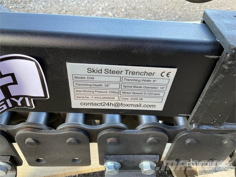 GIYI GY-X39 39 in Mini Skid Steer Trencher (Unused Trenchers