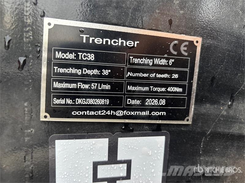 GIYI GY-X39 39 in Mini Skid Steer Trencher (Unused Excavatoare de santuri