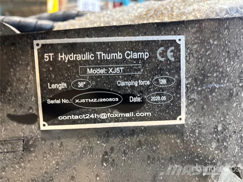GIYI GY-XJ5T Hydraulic Excavator Thumb - Fits 5 to Kanalak