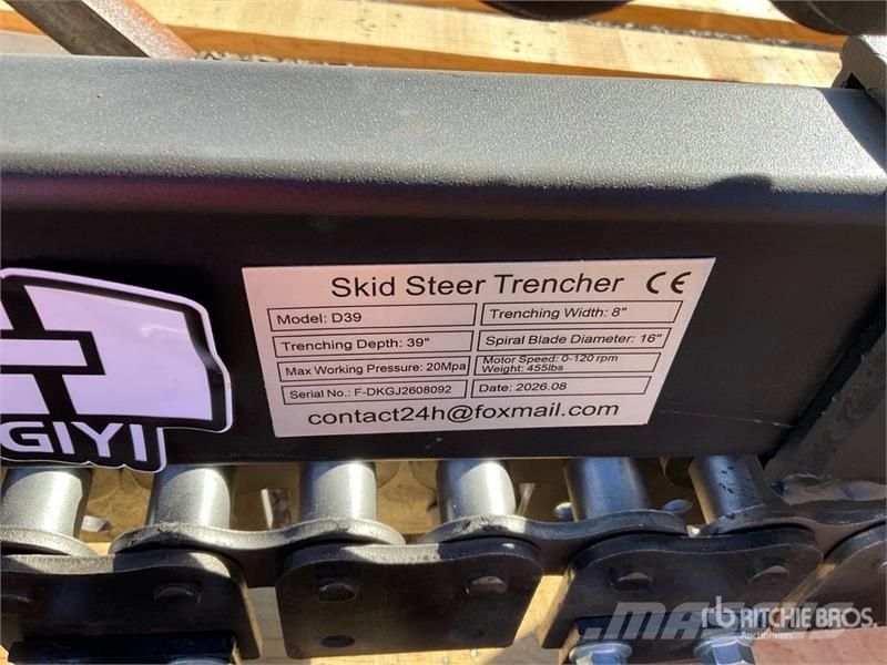 GIYI GY-Y D380 Skid Steer Trencher (Unused) Ketjukaivurit