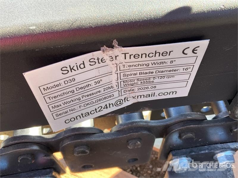  GIYI GY-Y D380 Skid Steer Trencher (Unused) Grabenfräse