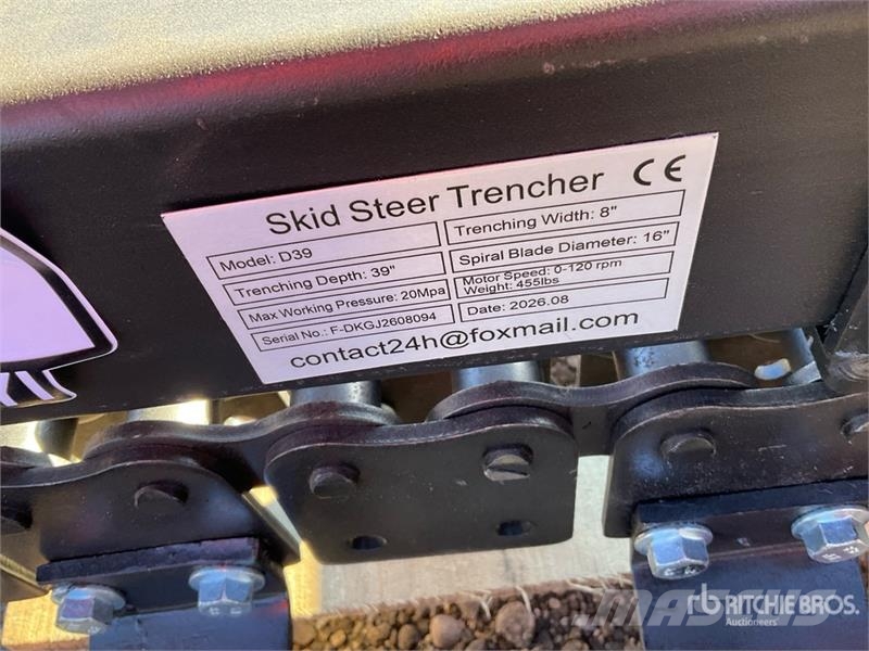  GIYI GY-Y D380 Skid Steer Trencher (Unused) Ketjukaivurit