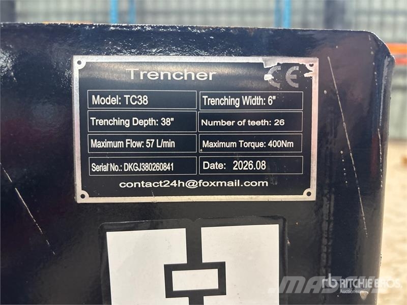  GIYI GY-Y D380 Skid Steer Trencher (Unused) Koparki łańcuchowe