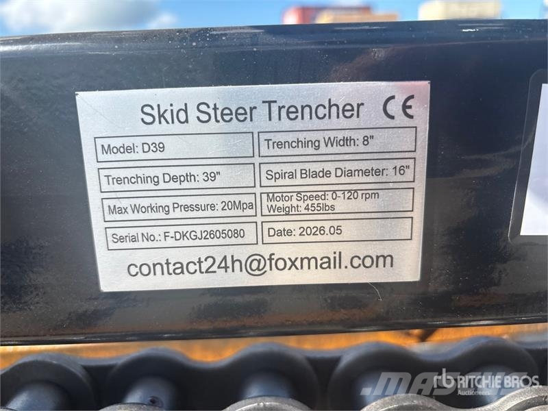 GIYI GY-Y D380 Skid Steer Trencher (Unused) Rovokopači freze za kanale Trenčeri