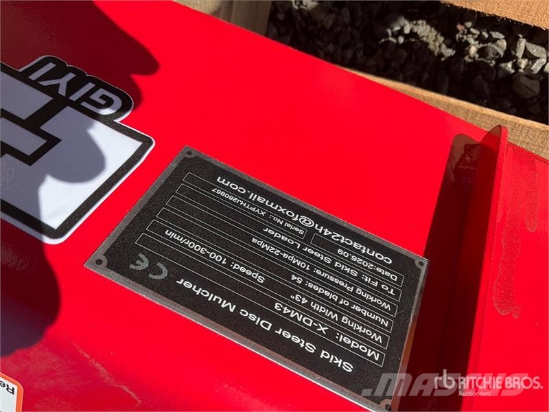 GIYI GYx-DM43 43 in Disc Skid Steer Mulcher (Unuse Trituradoras forestales