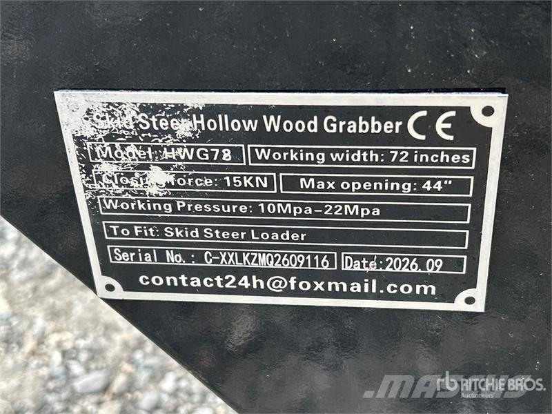  GIYI HWG78 70 in Skeleton Skid Steer Grapple Bucke Pinze