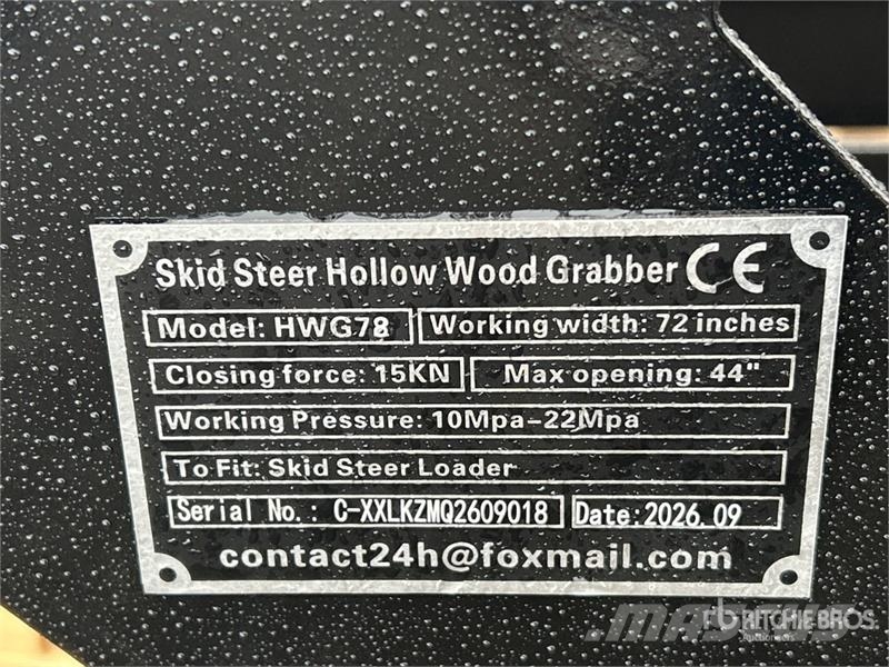 GIYI HWG78 72 in Skeleton Skid Steer Grapple Bucke خطاطيف