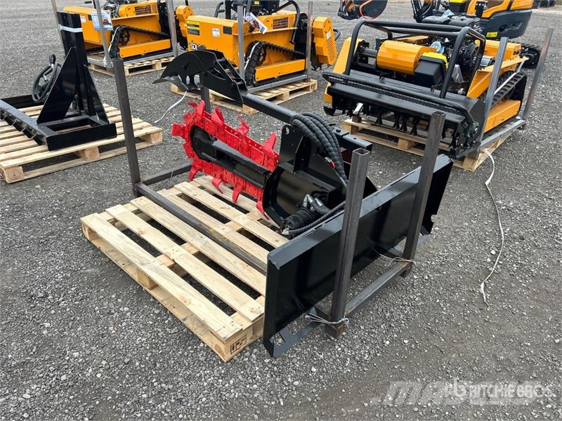 GIYI TC38 38 in Skid Steer Trencher (Unused) Trancheuse