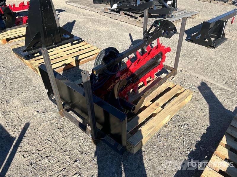GIYI TC38 38 in Skid Steer Trencher Koparki łańcuchowe