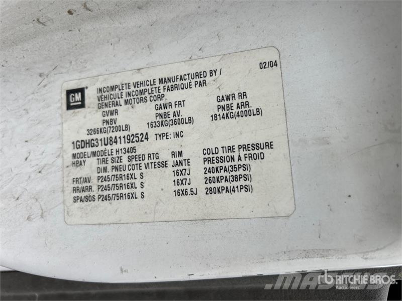 GMC Savana 3500 4x2 Van Truck Caminhões baú