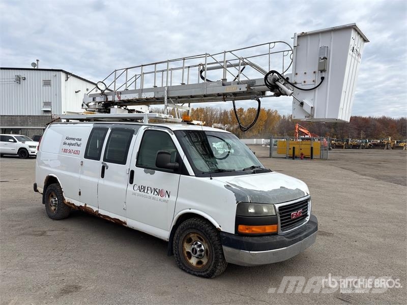 GMC Telelift Warwick 35 ft on GMC Savana 3500 4x2 Van Pacēlāji uz automašīnas bāzes