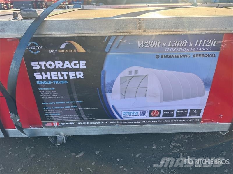 Gold Mountain 20 ft x 30 ft Single Truss Storage B Stahlrahmenaufbauten