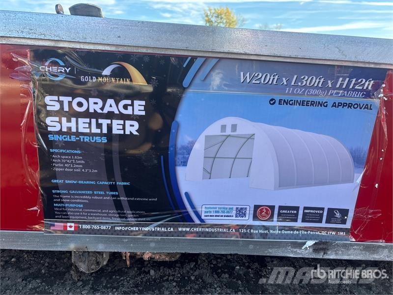 Gold Mountain 20 ft x 30 ft Single Truss Storage B Stahlrahmenaufbauten