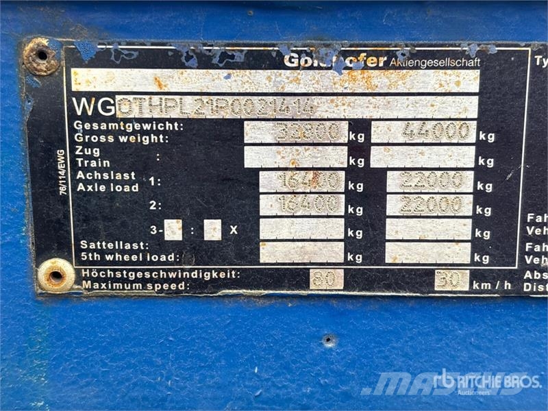 Goldhofer 10 axle Modular Trailer Kiepwagens
