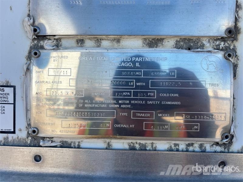 Great Dane 53 ft x 102 in T/A Van Trailer Prikolice sa sandukom