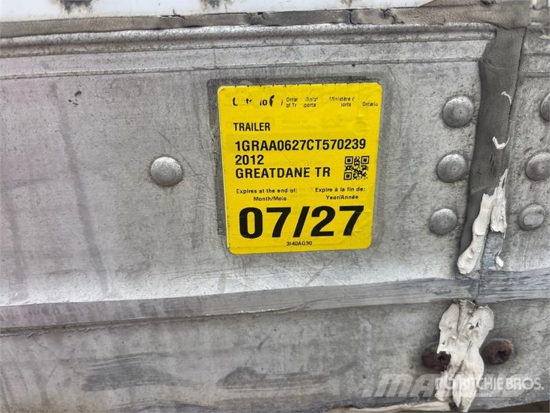 Great Dane 53 ft x 102 in T/A Van Trailer Remorque Fourgon