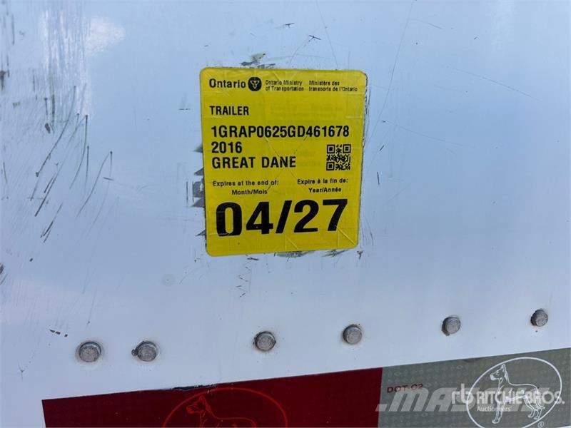 Great Dane CCC-3314-21053 53 ft x 102 in T/A Van Trailer Prikolice sa sandukom
