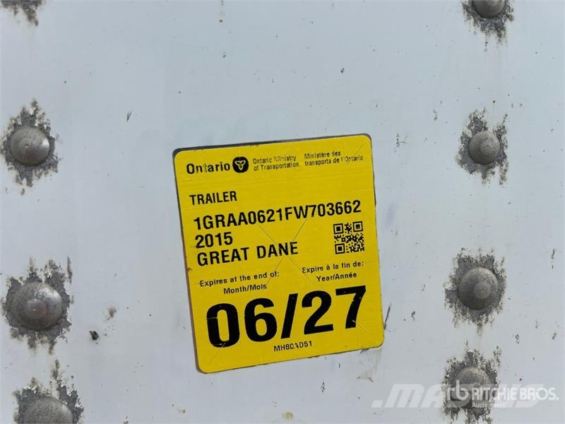 Great Dane ESS-1114-11053 53 ft x 102 in T/A Refrigerated Tra Frysetrailer Semi