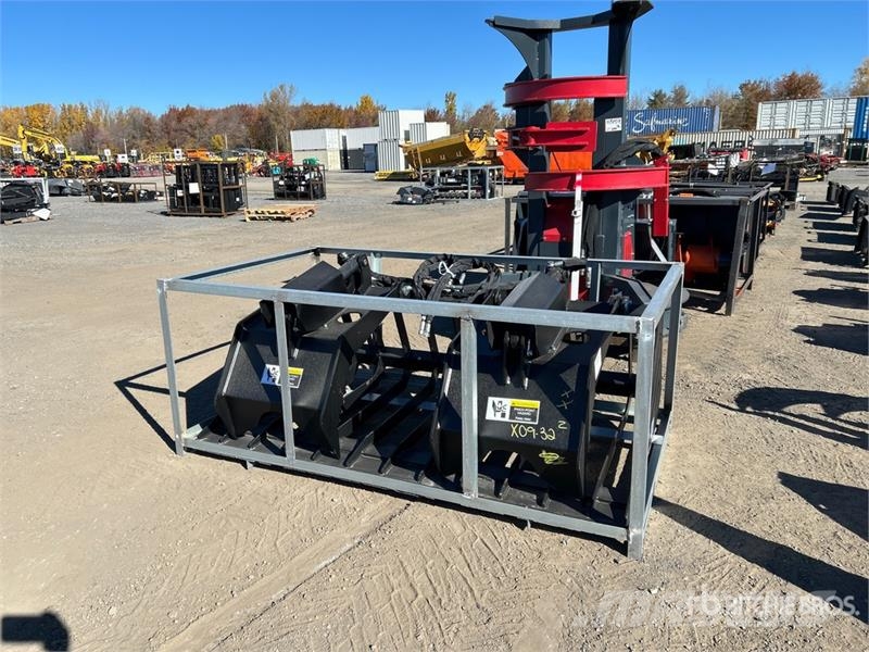  Greatbear 72 in Skid Steer Grapple Bucket Pinze