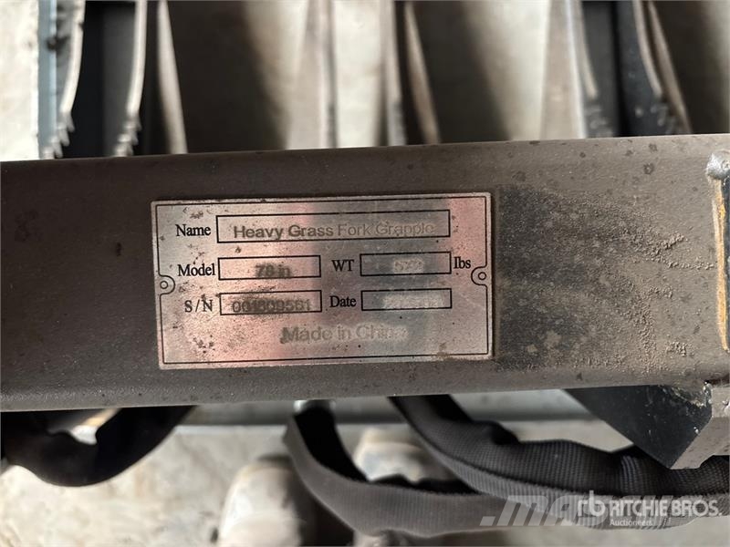 Greatbear 78 in Skid Steer Grapple Pinze