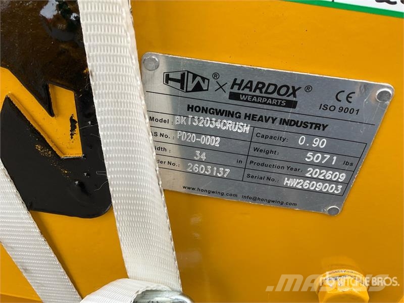 H&W BKT32034CRUSH 34 in 0.9 m3 Excavator Crusher Bucke Construction - Autres