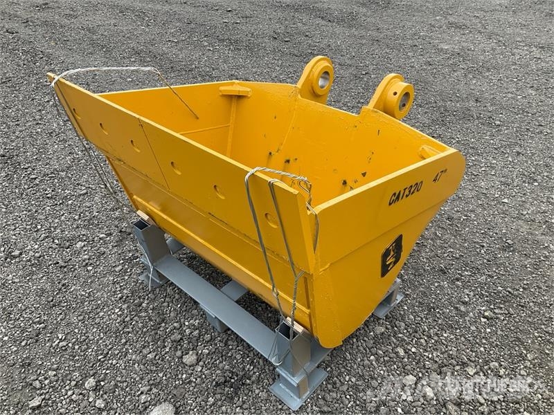 H&W BKT32047MUD 47 in 0.62 m3 Cleanup Excavator Bucket Bakken