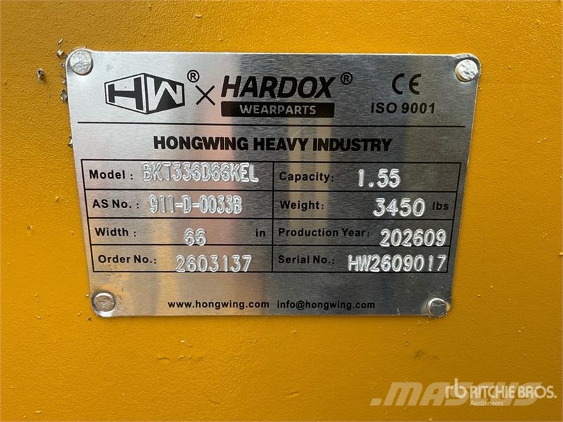 H&W BKT336D66SKEL 66 in 1.55 m3 Skeleton Excavator Buc 鏟斗