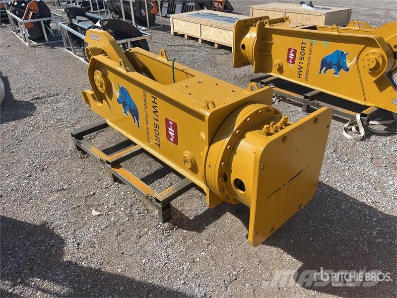 H&W HW150RT Rotating Demolition Shear - Fits Excavator 液压剪
