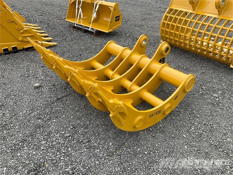 H&W RAKE32065 65 in Excavator Rake - Fits Cat 320 (Unu Rakes and tedders
