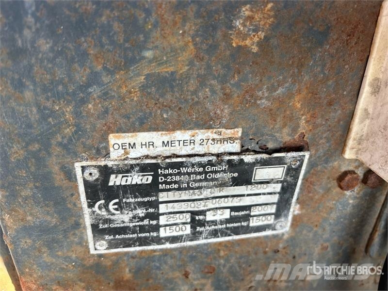 Hako Citymaster 1200 Municipal Tractor (Inoperable) Bouw - Overige