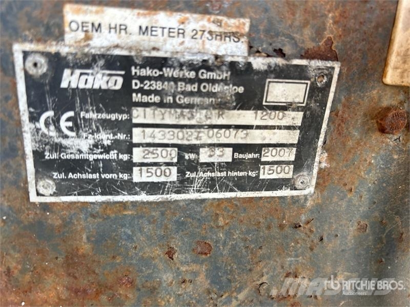 Hako Citymaster 1200 Municipal Tractor (Inoperable) Bouw - Overige